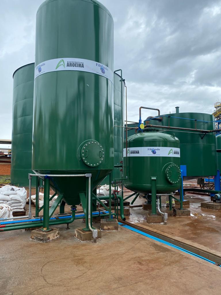 Estação de tratamento de água ETA - Filtrando