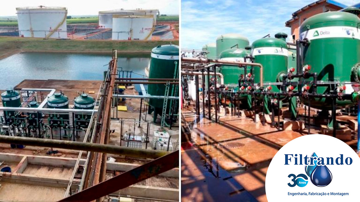 tratamento de água indústria química -Filtrando